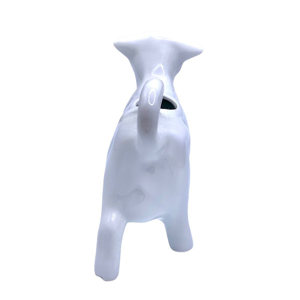Vintage White Cow Creamer Milk Pitcher Porcelain Farm House Country Moo Handle - Picture 6 of 9